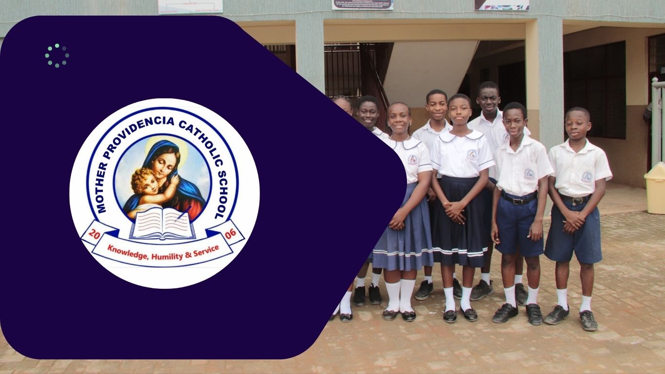 School building with students